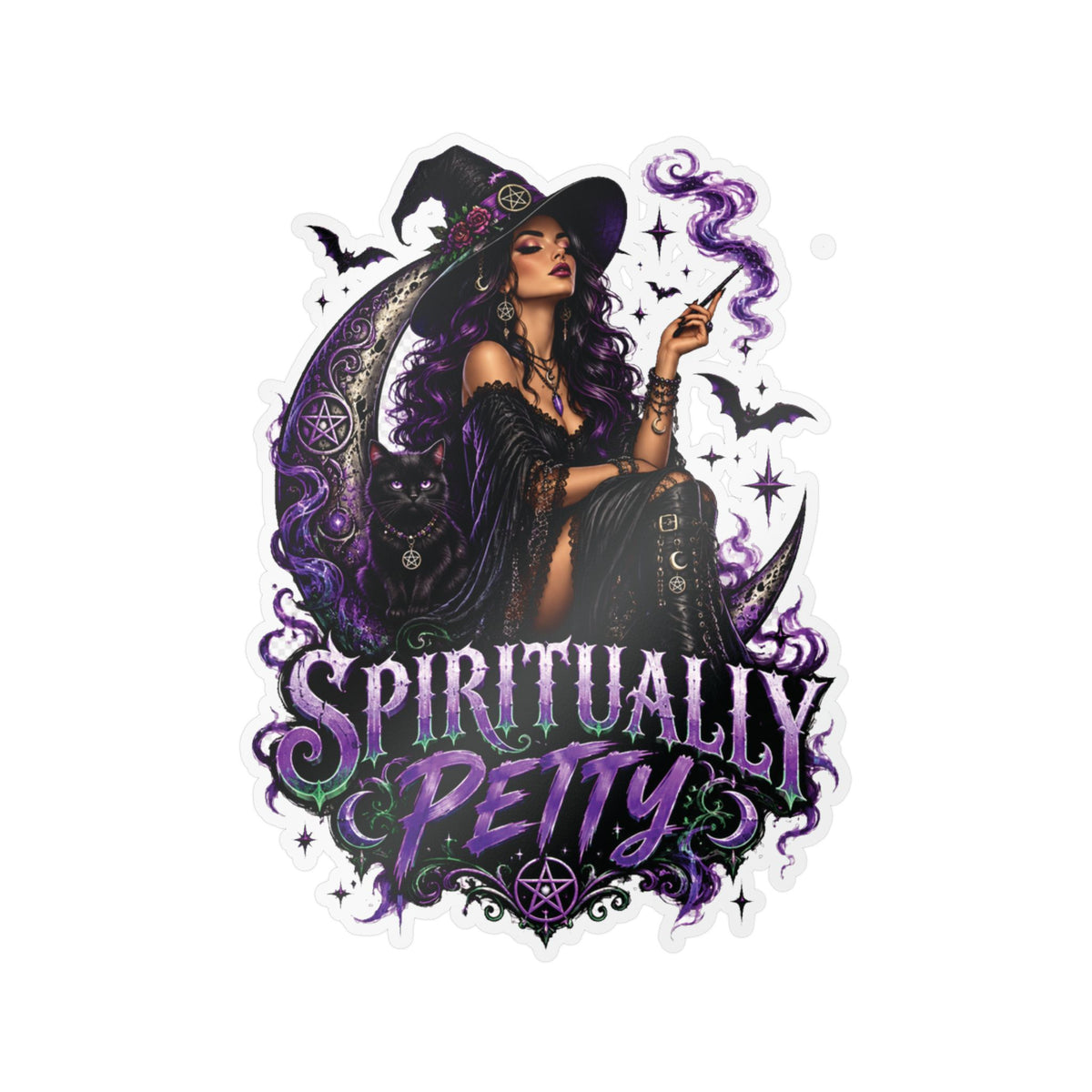 Spiritually Petty Sticker( Not a Digtal Download Actual Product)