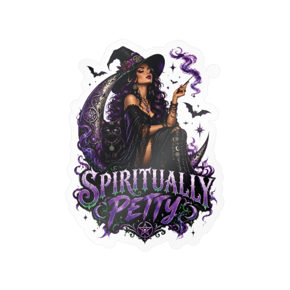 Spiritually Petty Sticker( Not a Digtal Download Actual Product)