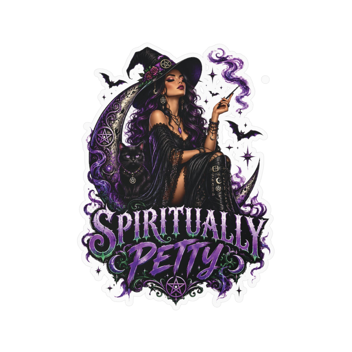 Spiritually Petty Sticker( Not a Digtal Download Actual Product)