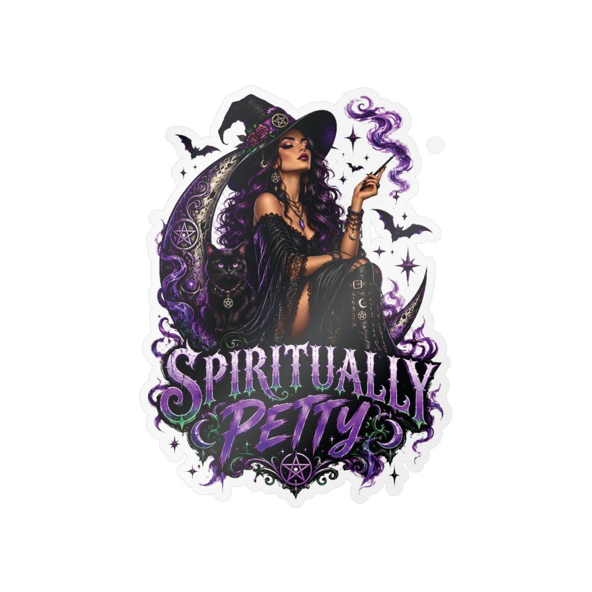 Spiritually Petty Sticker( Not a Digtal Download Actual Product)