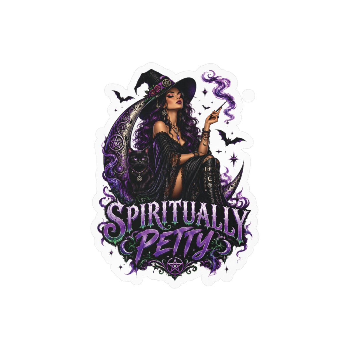 Spiritually Petty Sticker( Not a Digtal Download Actual Product)