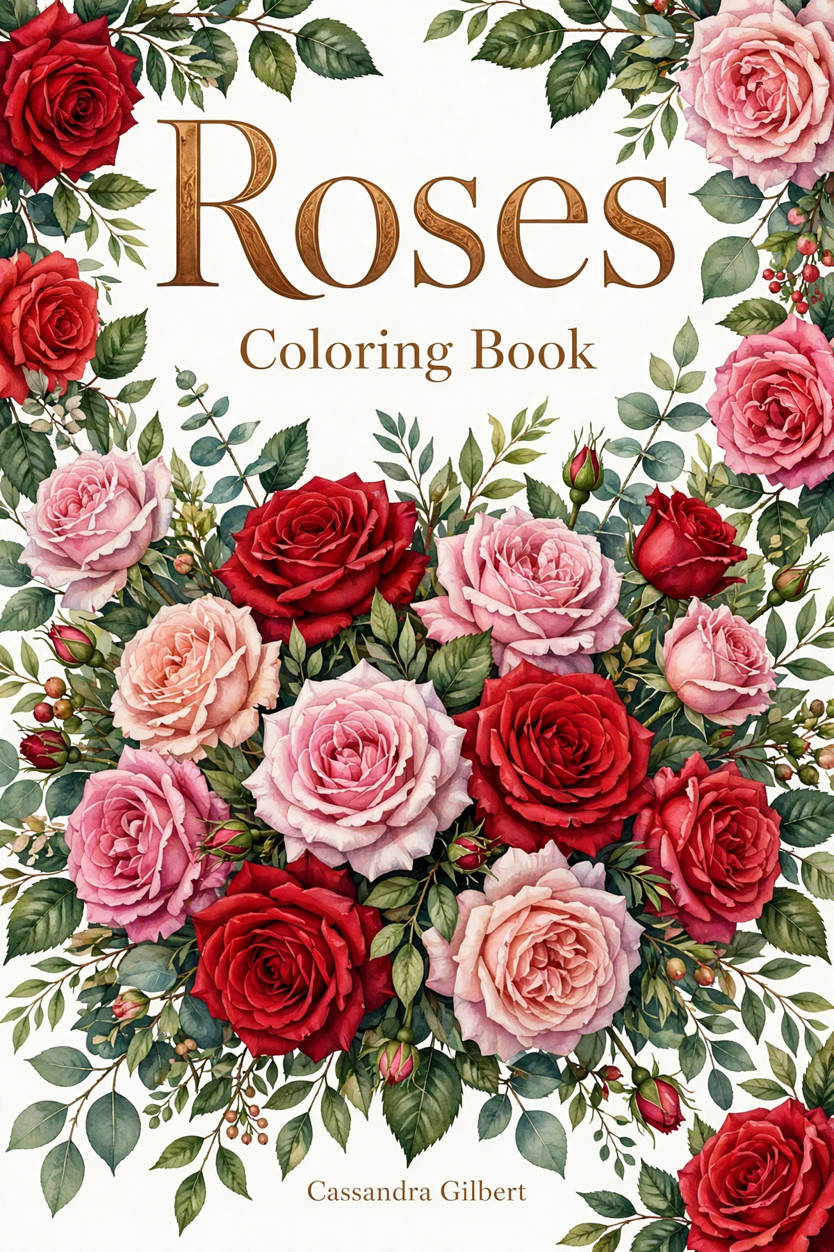 Roses Coloring Book (Digital Download)*