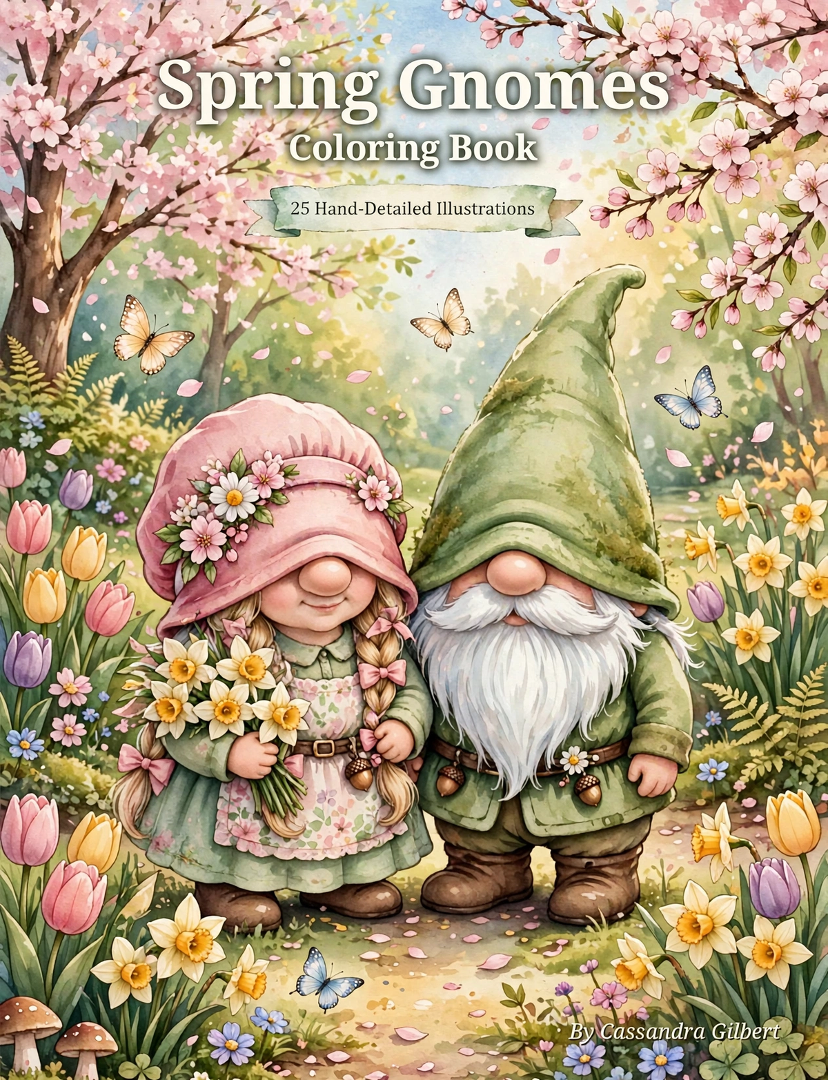 Spring Gnomes Coloring Book (Digital Download)*