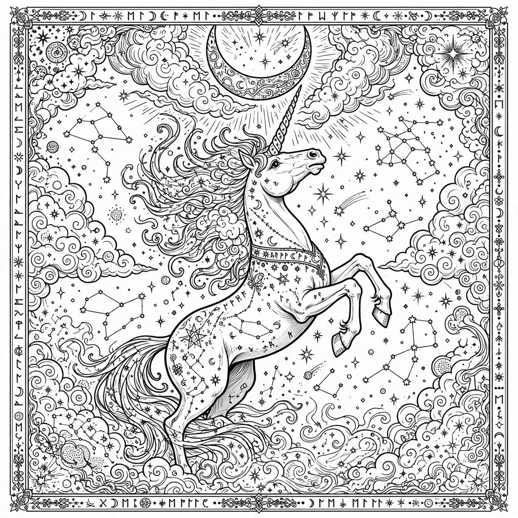 Unicorn Coloring Book(Digital Download)*