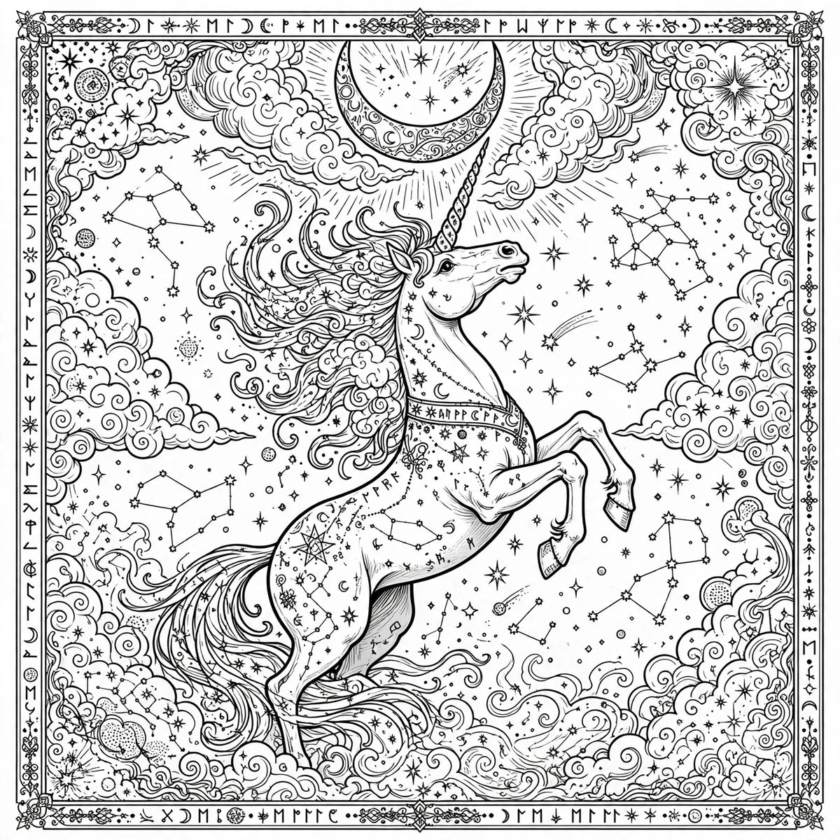 Unicorn Coloring Book(Digital Download)*
