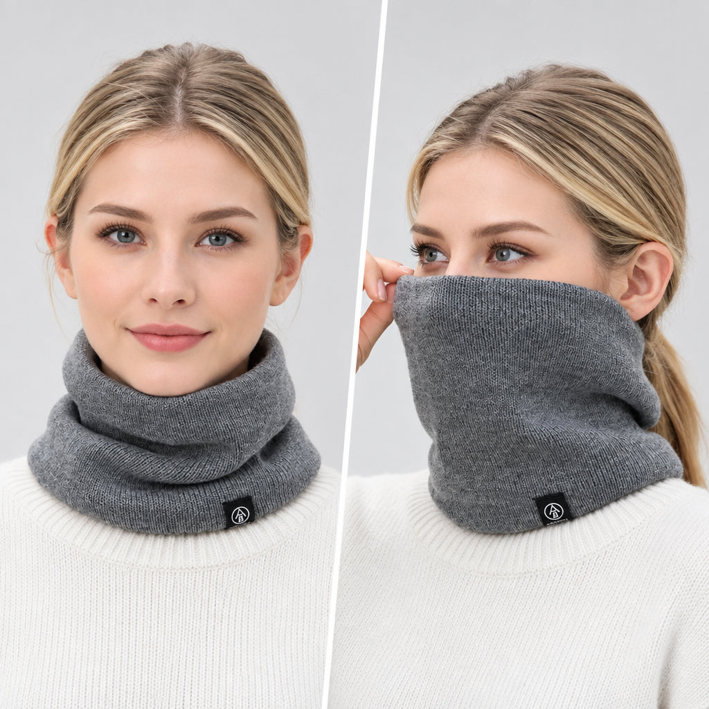 Fashion Women Knitted Scarf Solid Cashmer Like Winter Snood Scarves Lady Warm Thick Unisex Men Neck Scarfs Ring
