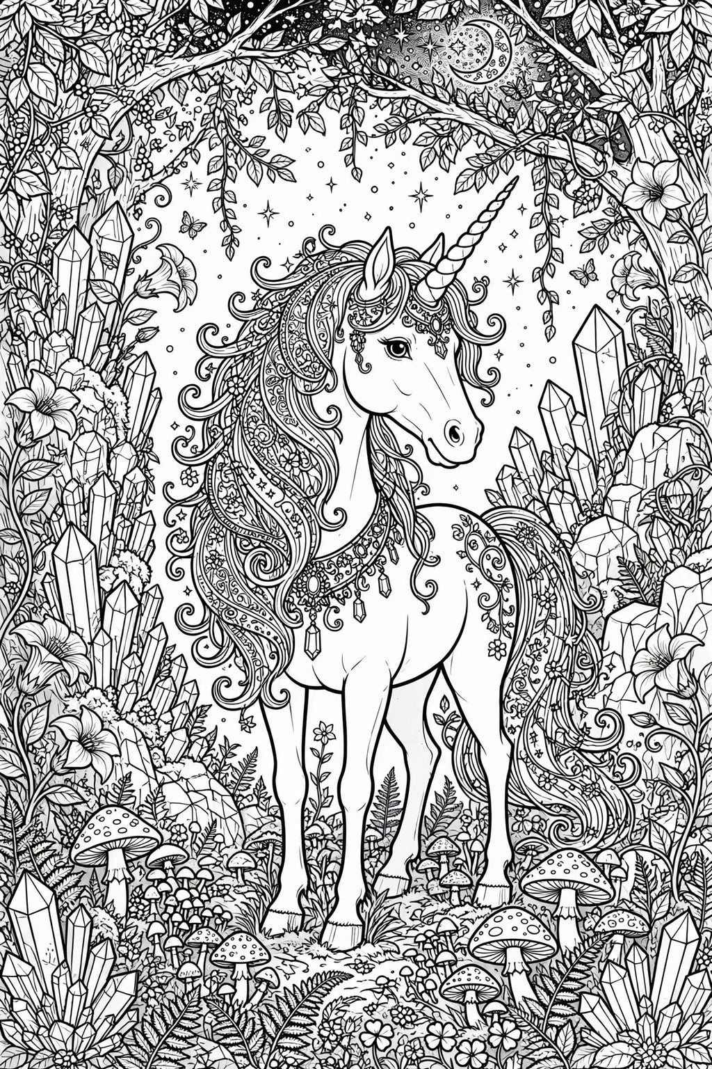 Unicorn Coloring Book(Digital Download)*