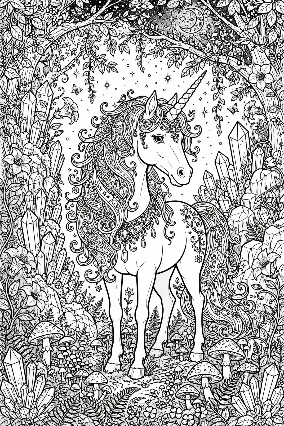 Unicorn Coloring Book(Digital Download)*