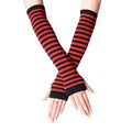 Y2K Women Party Daily Wear Long Arm Gloves Elbow Length Knitted Arm Warmers Fashion Stretchy Wristband Sleeves